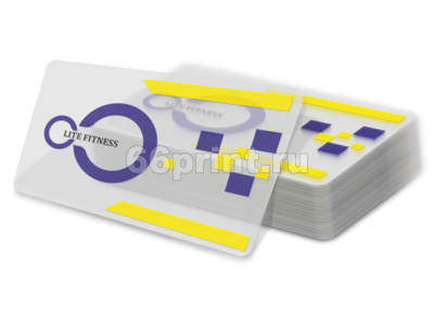 заказать печать 1000 пластиковых карт, полноцветная печать с обеих сторон на прозрачном пластике